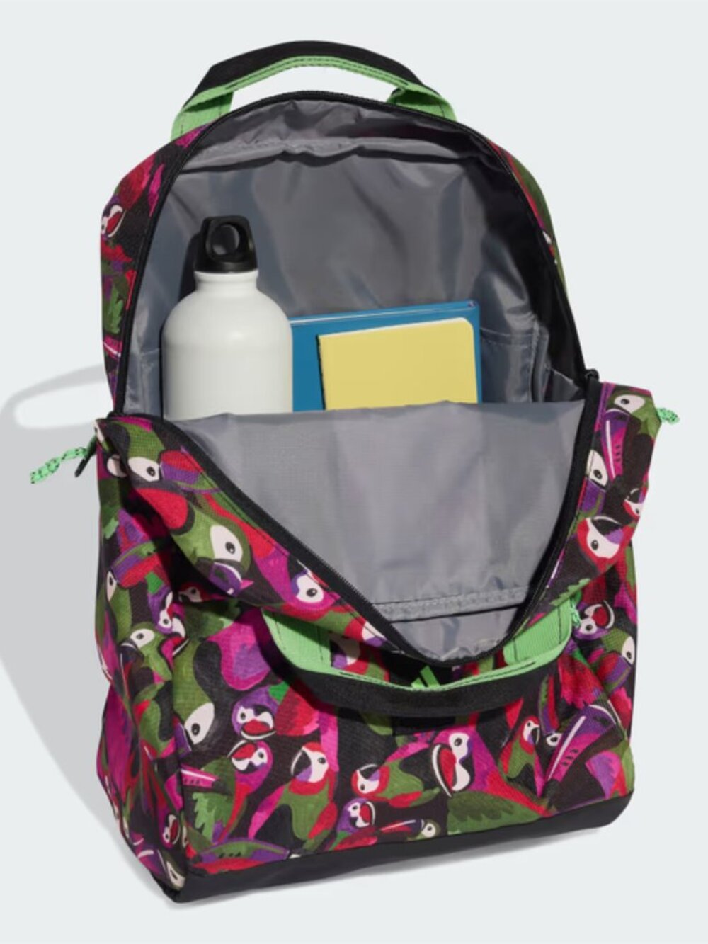 Adidas x Farm Rio Tropical Print Backpack Purple Black - Picture 6 of 9